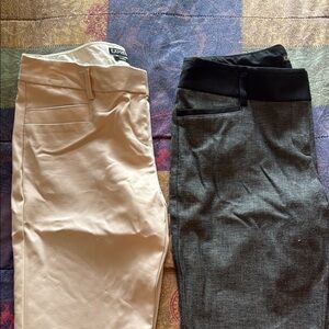 Express Tan and Express Charcoal Pants Duo